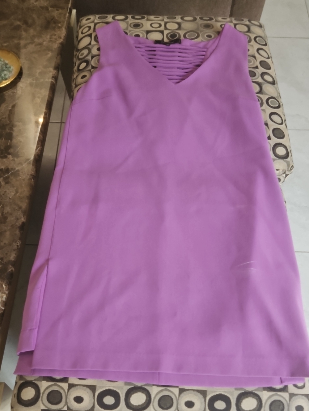 Robert Rodriguez Lavender Strappy Detail Dress